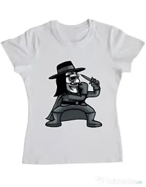 Tricou ADLER dama Fighting Vendetta Alb