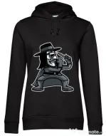 Hoodie dama cu gluga Fighting Vendetta Negru