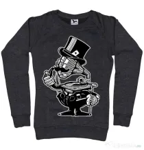 Bluza ADLER dama Gramophone head Negru melanj