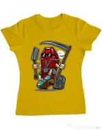 Tricou ADLER dama Coffin Skater Galben
