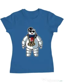 Tricou ADLER dama Stay Dope Albastru azuriu