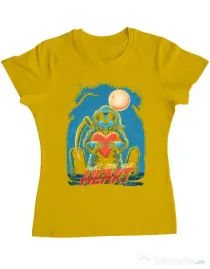 Tricou ADLER dama Steal Heart Galben