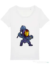 Tricou STANLEY STELLA dama Iron Skeletor Alb