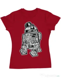 Tricou ADLER dama Street R2D2 Rosu