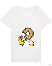 Tricou STANLEY STELLA dama I Like Donut Alb