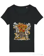 Tricou STANLEY STELLA dama Pizza Gangster Negru