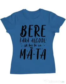 Tricou ADLER dama Bere fara alcool Albastru azuriu