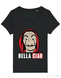 Tricou STANLEY STELLA dama Bella ciao Negru