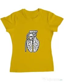 Tricou ADLER dama Grenade Brain Galben