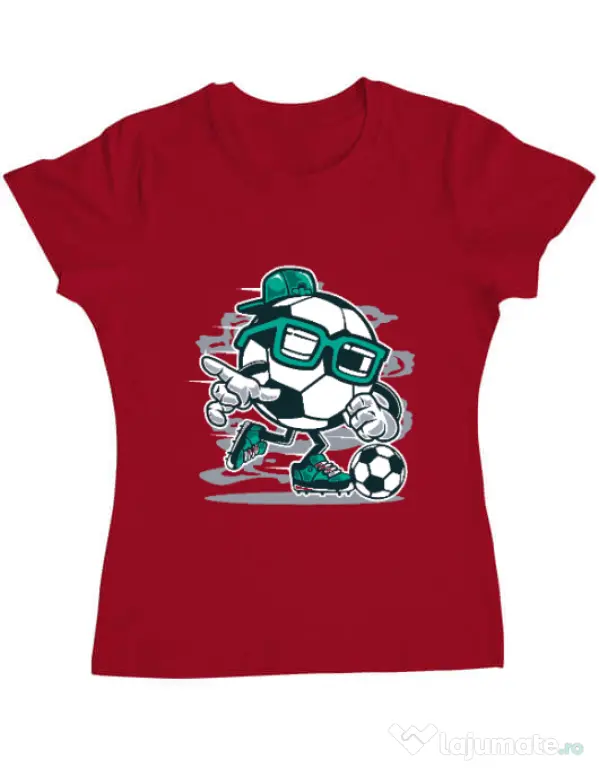 Tricou ADLER dama Street Soccer Rosu