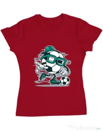 Tricou ADLER dama Street Soccer Rosu