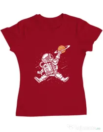 Tricou ADLER dama Space Jump Rosu
