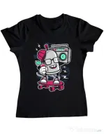 Tricou ADLER dama Street Bomber Negru