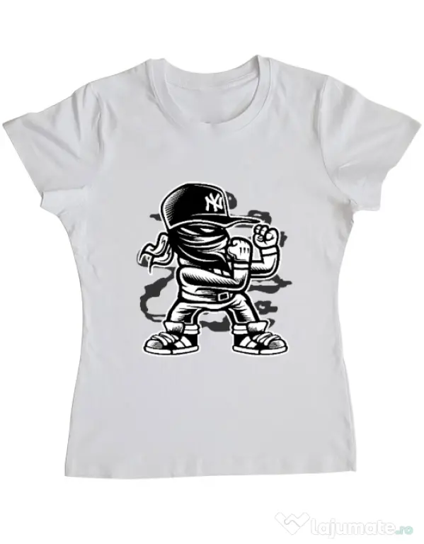 Tricou ADLER dama Fighter Alb