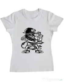 Tricou ADLER dama Fighter Alb