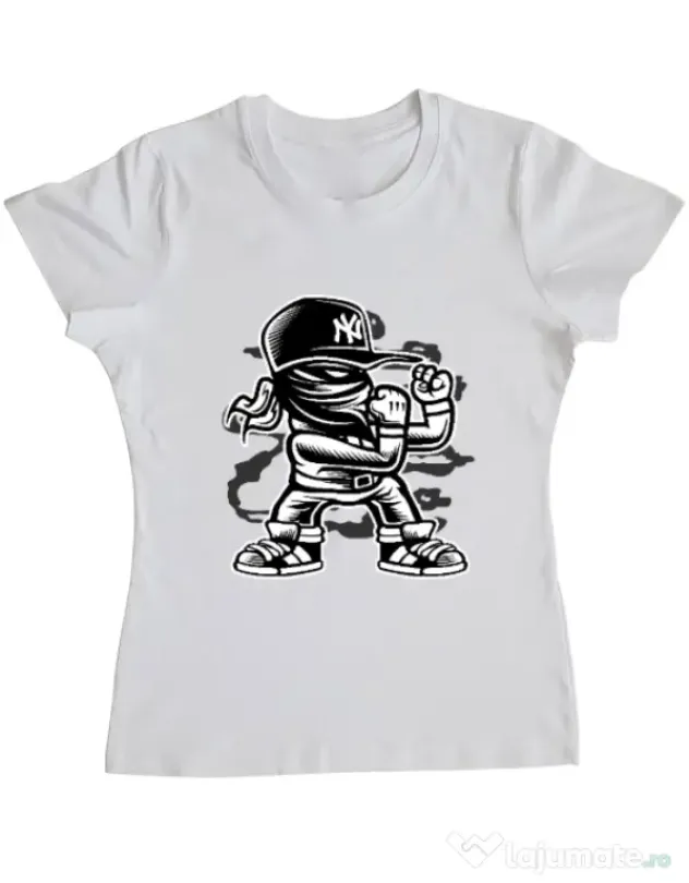 Tricou ADLER dama Fighter Alb