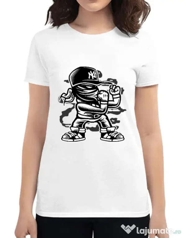 Tricou ADLER dama Fighter Alb