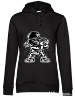 Hoodie dama cu gluga Fighter Negru