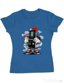 Tricou ADLER dama Brick Gamers Albastru azuriu