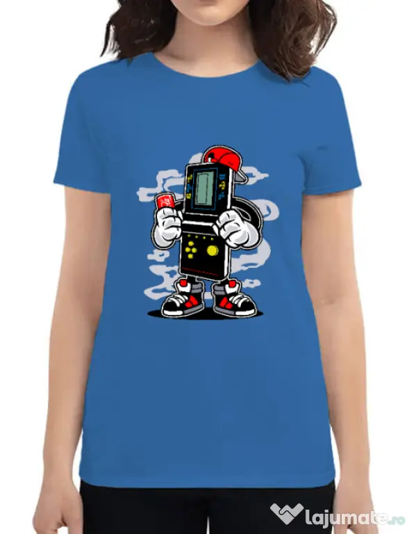 Tricou ADLER dama Brick Gamers Albastru azuriu