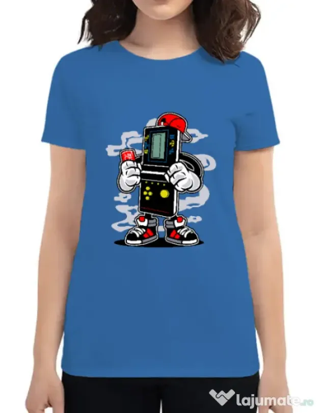 Tricou ADLER dama Brick Gamers Albastru azuriu