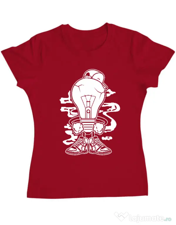 Tricou ADLER dama Light Boy Rosu