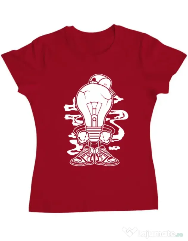Tricou ADLER dama Light Boy Rosu