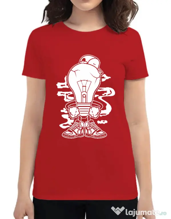 Tricou ADLER dama Light Boy Rosu