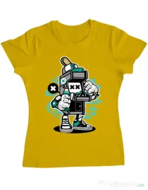 Tricou ADLER dama Game On 2 Galben