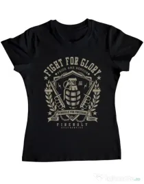 Tricou ADLER dama Fight for glory Negru