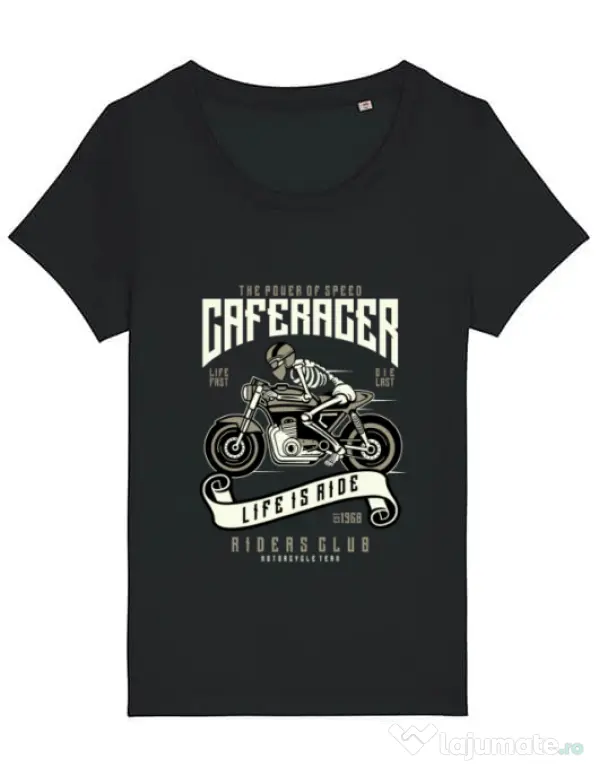 Tricou STANLEY STELLA dama Speed of Caferacer Negru