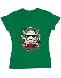 Tricou ADLER dama Sugar Skull Trooper Verde mediu