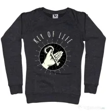 Bluza ADLER dama Key Of Life Negru melanj