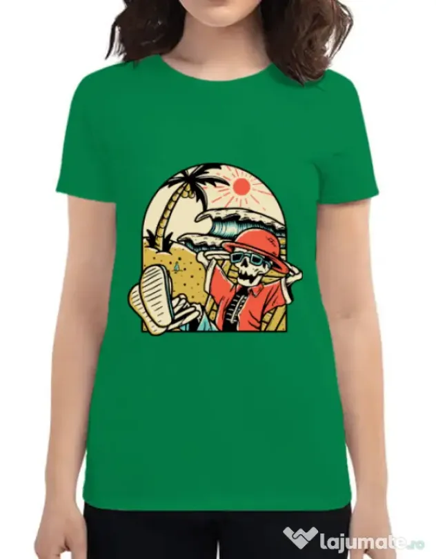 Tricou ADLER dama Have a Break Verde mediu