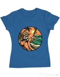 Tricou ADLER dama Have a Nice Day Albastru azuriu