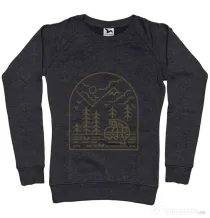 Bluza ADLER dama Into the Mountain Negru melanj