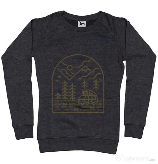 Bluza ADLER dama Into the Mountain Negru melanj