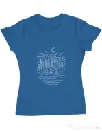 Tricou ADLER dama The Great Outdoors Albastru azuriu