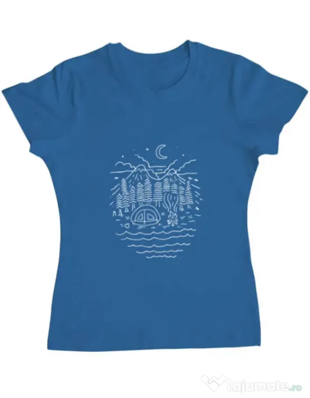 Tricou ADLER dama The Great Outdoors Albastru azuriu