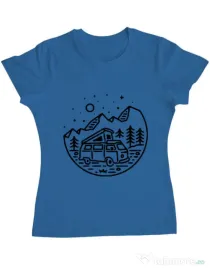 Tricou ADLER dama Go Outdoor Albastru azuriu