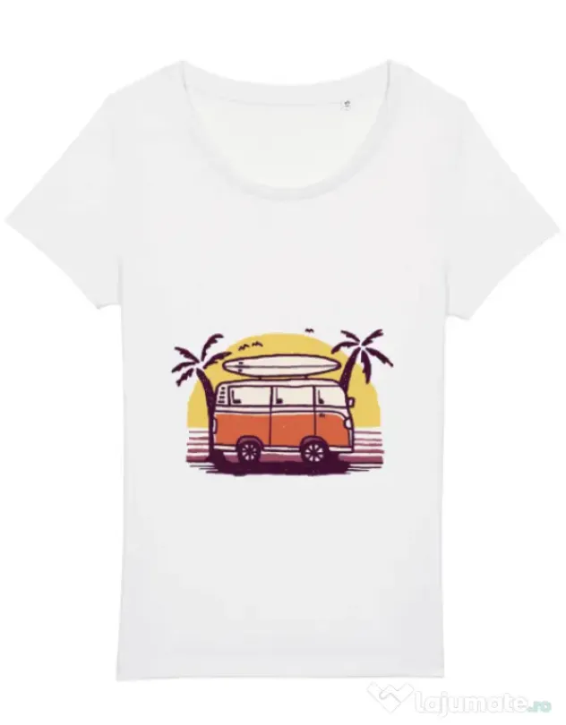 Tricou STANLEY STELLA dama Sunset Van Alb