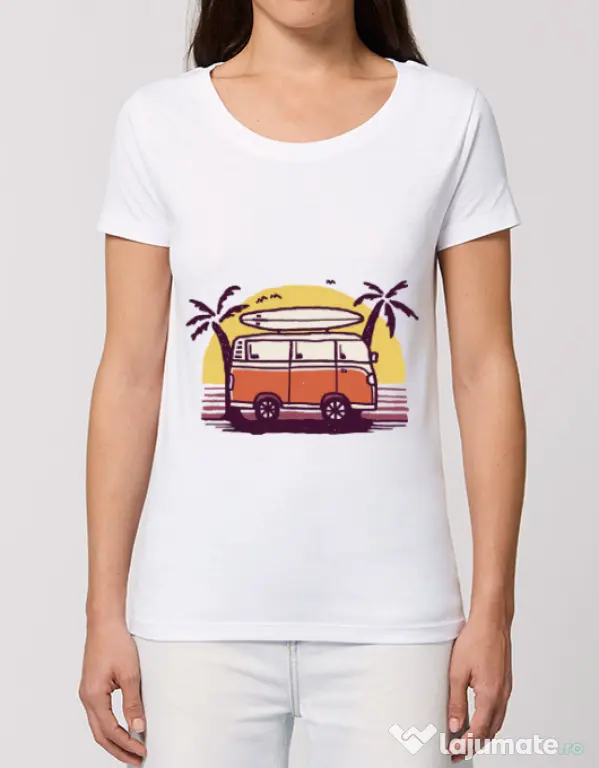 Tricou STANLEY STELLA dama Sunset Van Alb