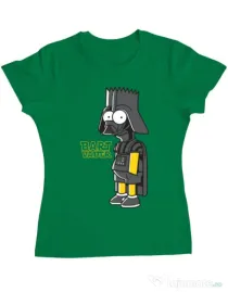 Tricou ADLER dama Bart Vader Verde mediu