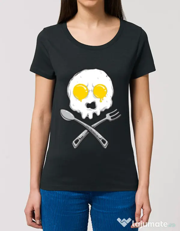 Tricou STANLEY STELLA dama Eggskull Negru