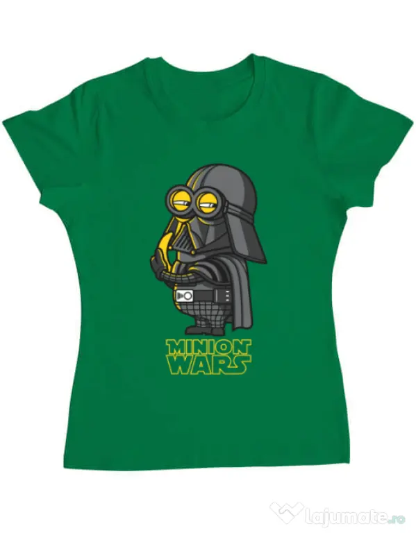 Tricou ADLER dama Minion Wars Verde mediu