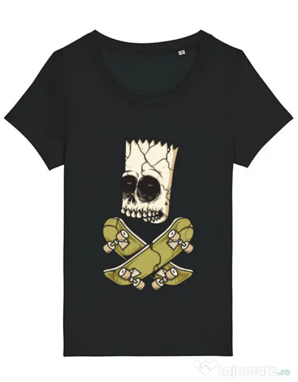 Tricou STANLEY STELLA dama Death of Skateboarder Negru