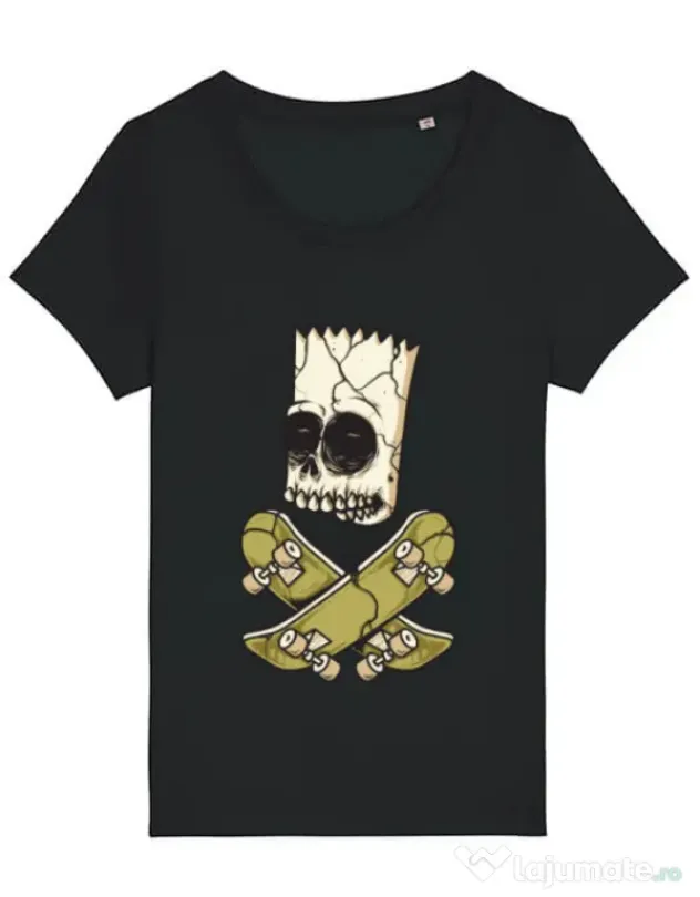 Tricou STANLEY STELLA dama Death of Skateboarder Negru