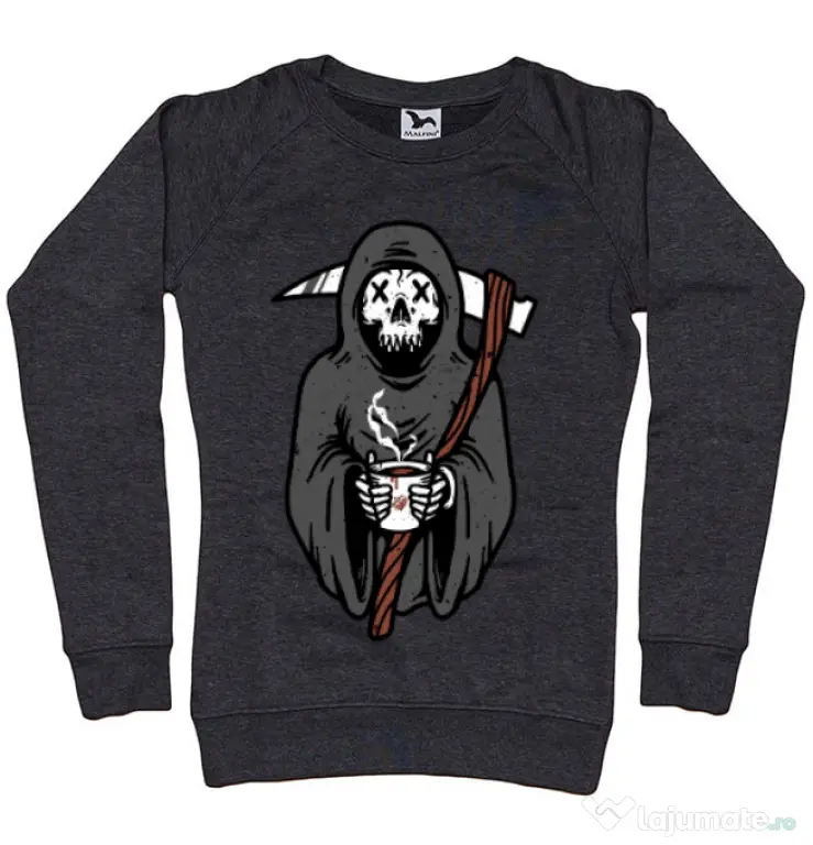 Bluza ADLER dama Coffee Reaper Negru melanj