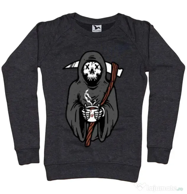 Bluza ADLER dama Coffee Reaper Negru melanj