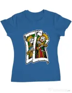 Tricou ADLER dama CARD Albastru azuriu